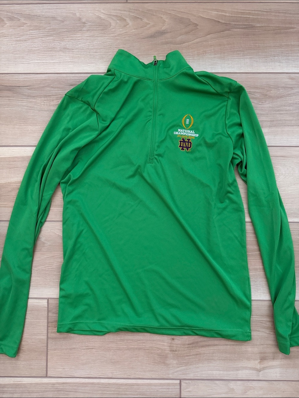 Notre Dame national championship quarter zip Pullover